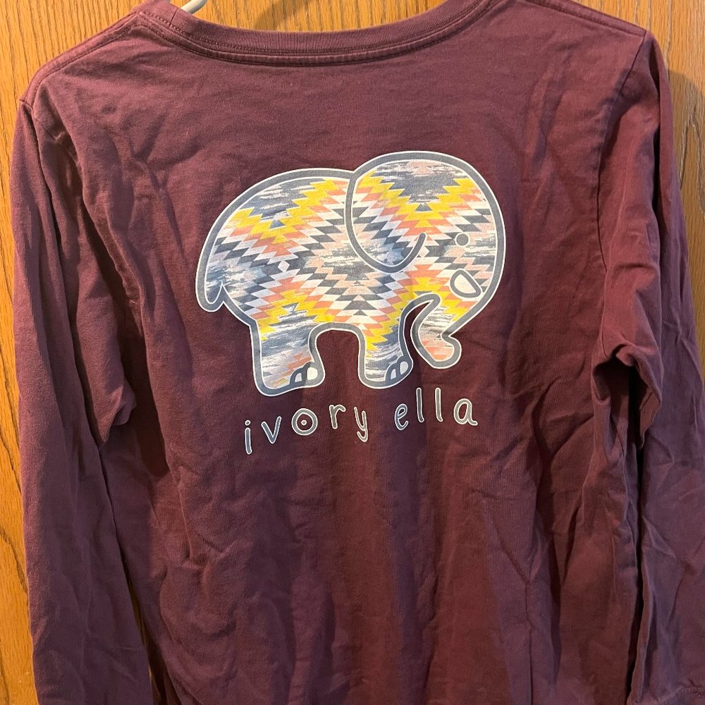 Ivory Ella Long Sleeve T-shirt, Size Medium